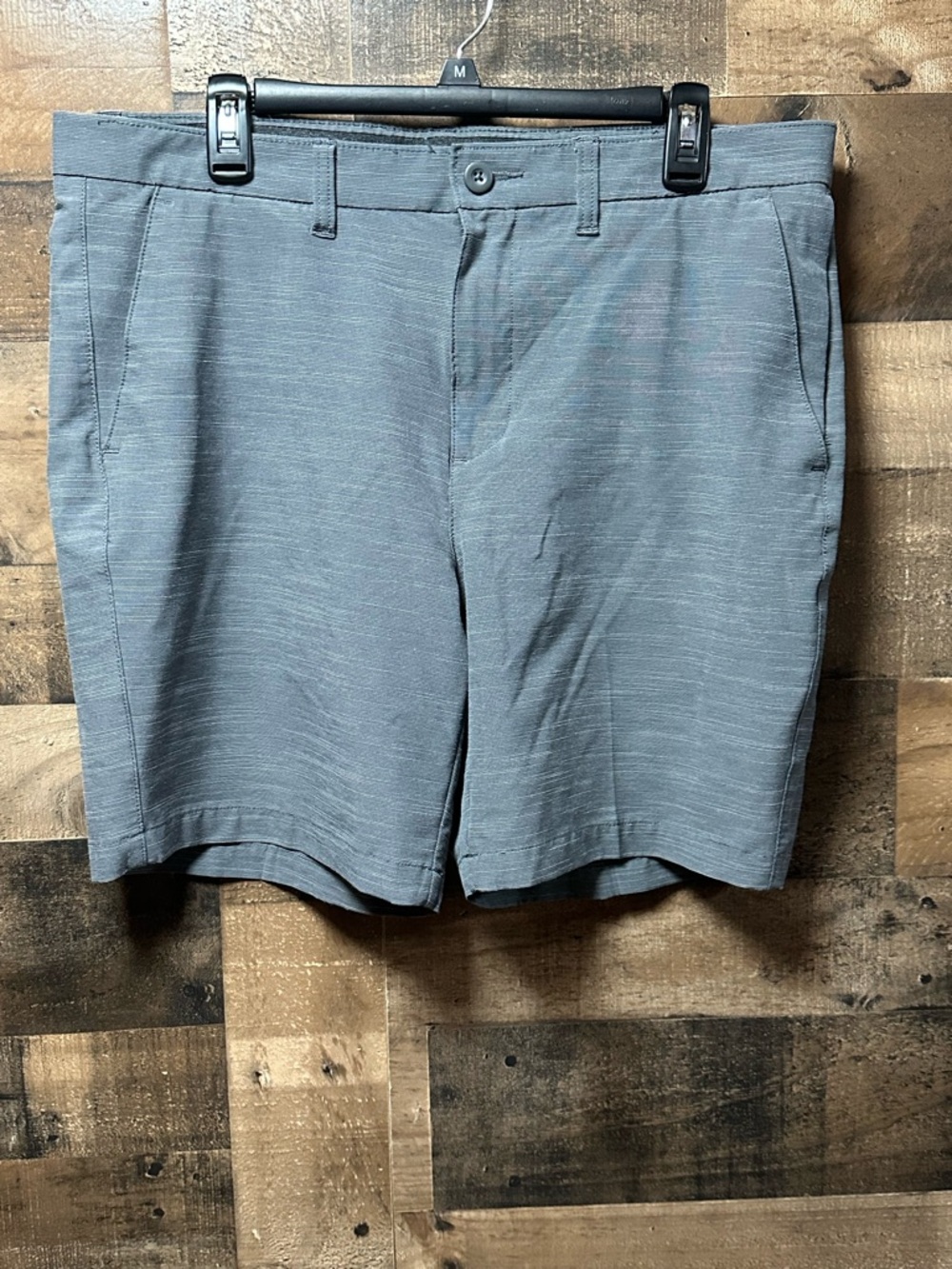 APT 9 Premier Flex Men’s Gray Performance Golf Shorts Size 36 Stretch Flat Front
